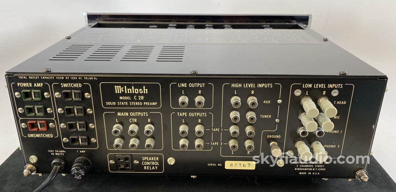 Mcintosh C28 Preamplifier - Fully Restored And Near Mint