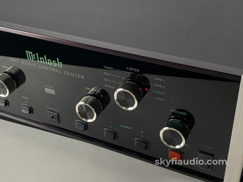 Mcintosh C41 All Analog Preamp With Phono Input And Remote Preamplifier