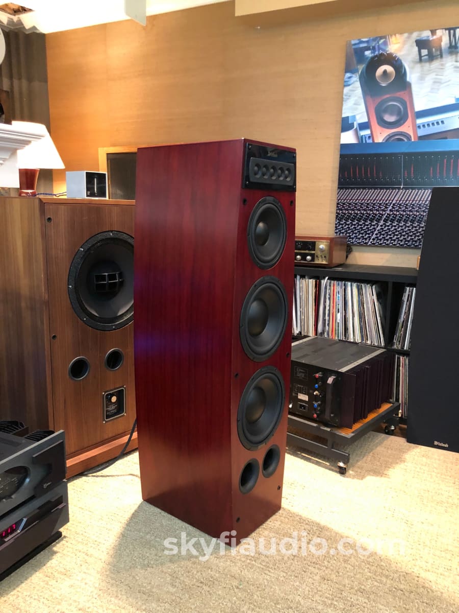 Mcintosh Ls360 Speakers In A Beautiful Red Cherry Finish