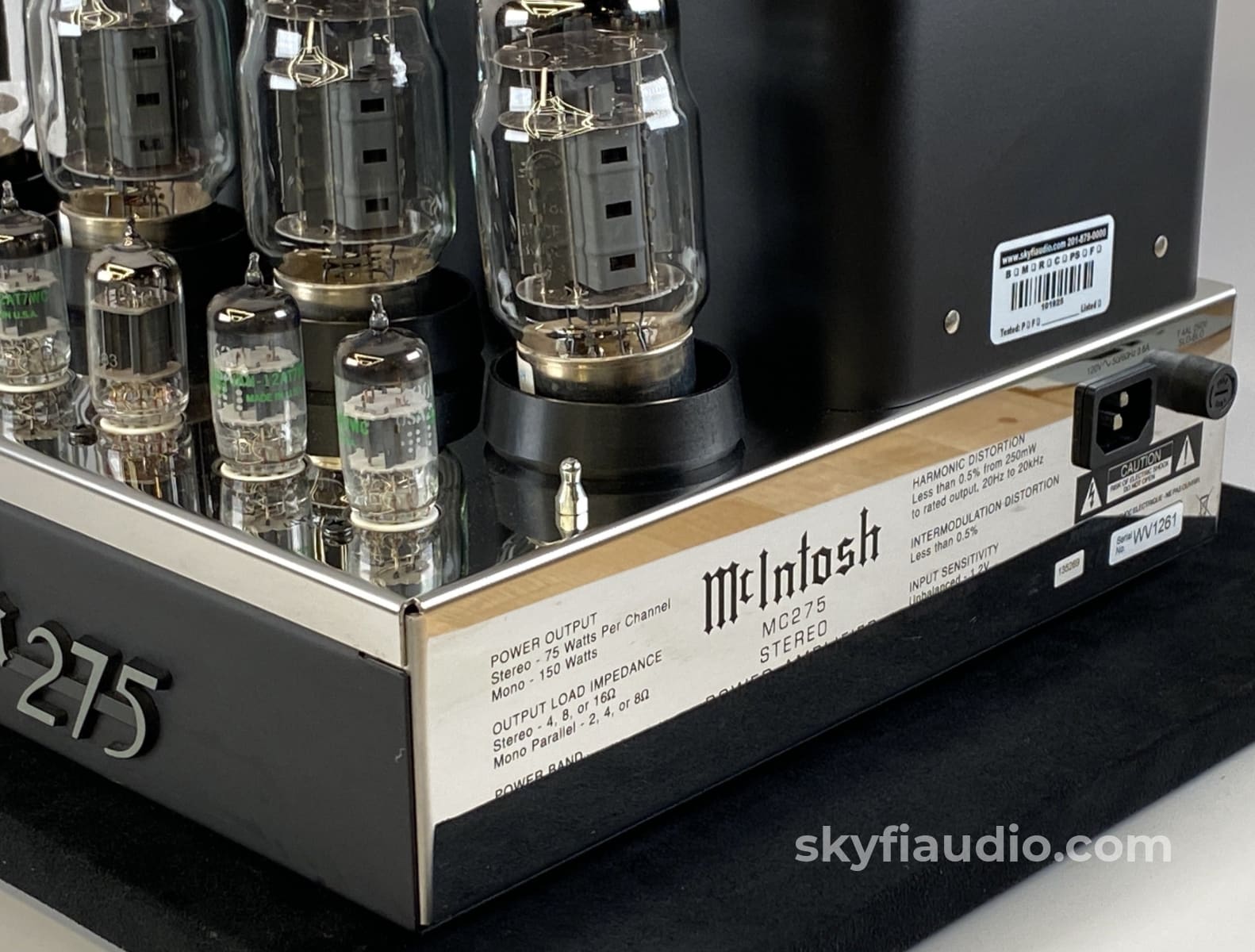 Mcintosh Mc-275 Mk V Tube Amplifier With New Matched Tubes