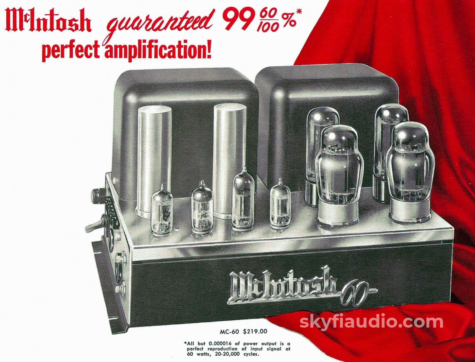 Mcintosh Mc-60 Tube Monoblocks - Fully Restored And Perfect Amplifier