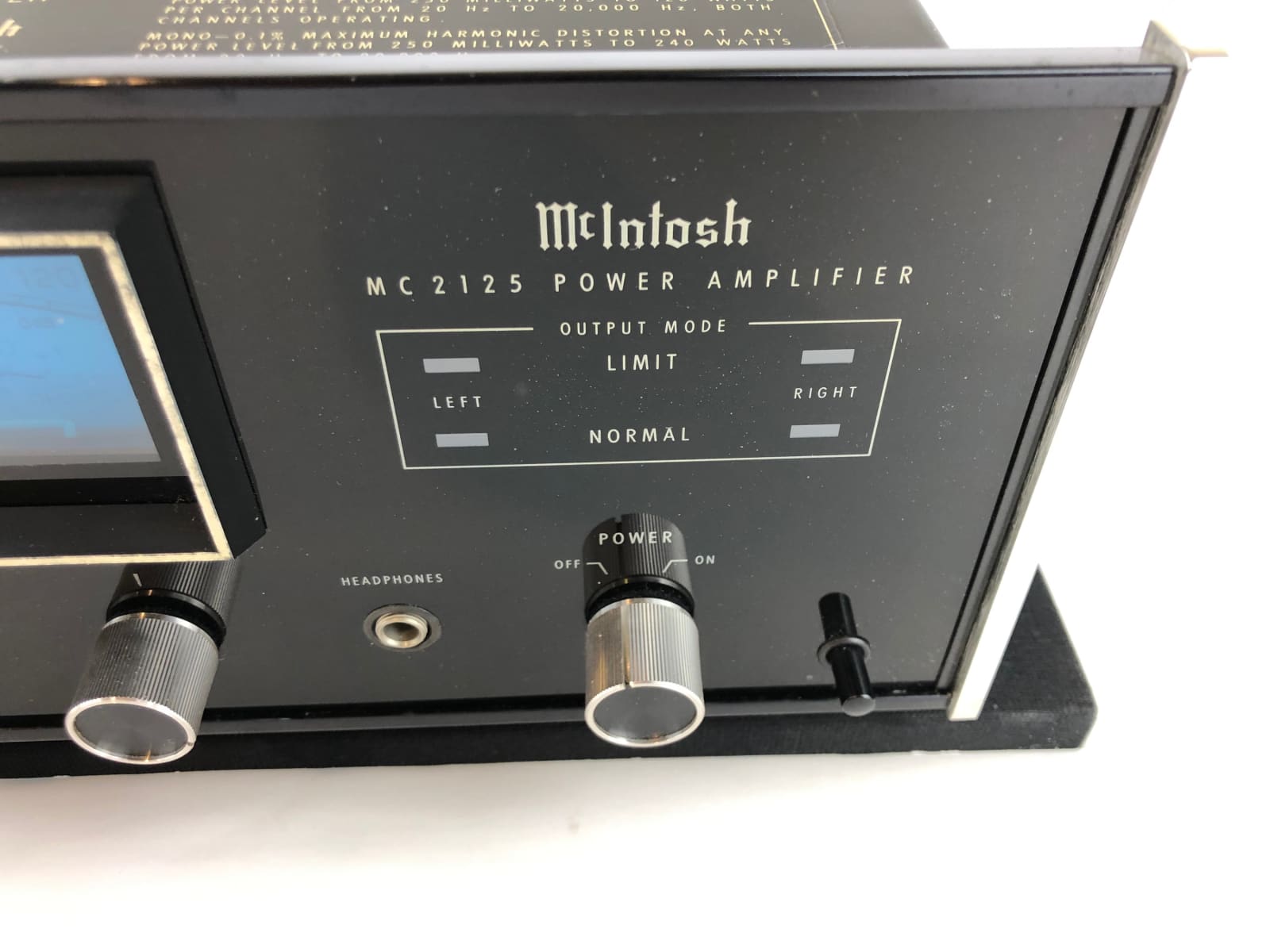Mcintosh Mc2125 Vintage Solid State Stereo Amplifier