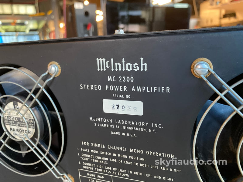 Mcintosh Mc2300 Solid State Amplifier - Restored And Upgraded