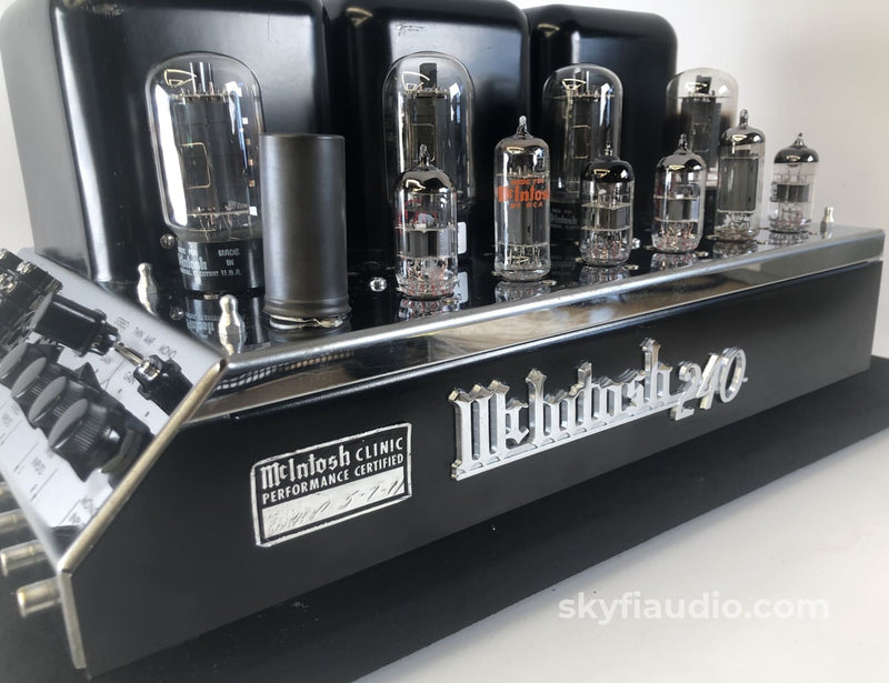 McIntosh MC240 Vintage Tube Amplifier Restored and Sounding Amazing