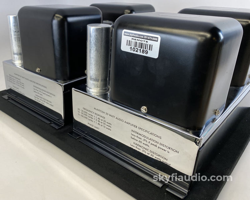 McIntosh MC30 Tube Monoblock Amplifiers Full Blown Restoration