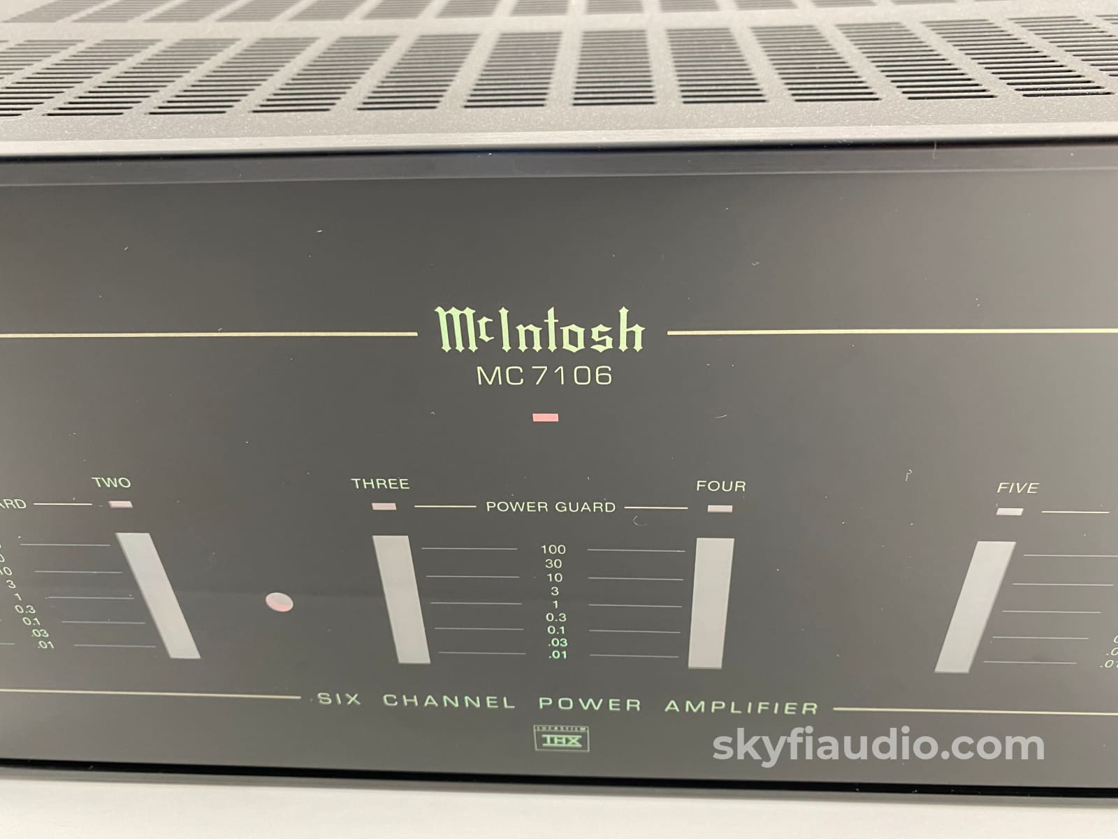 Mcintosh Mc7106 6 Channel Solid State W/Led Vu Meters Lucasfilm Thx Rated Amplifier