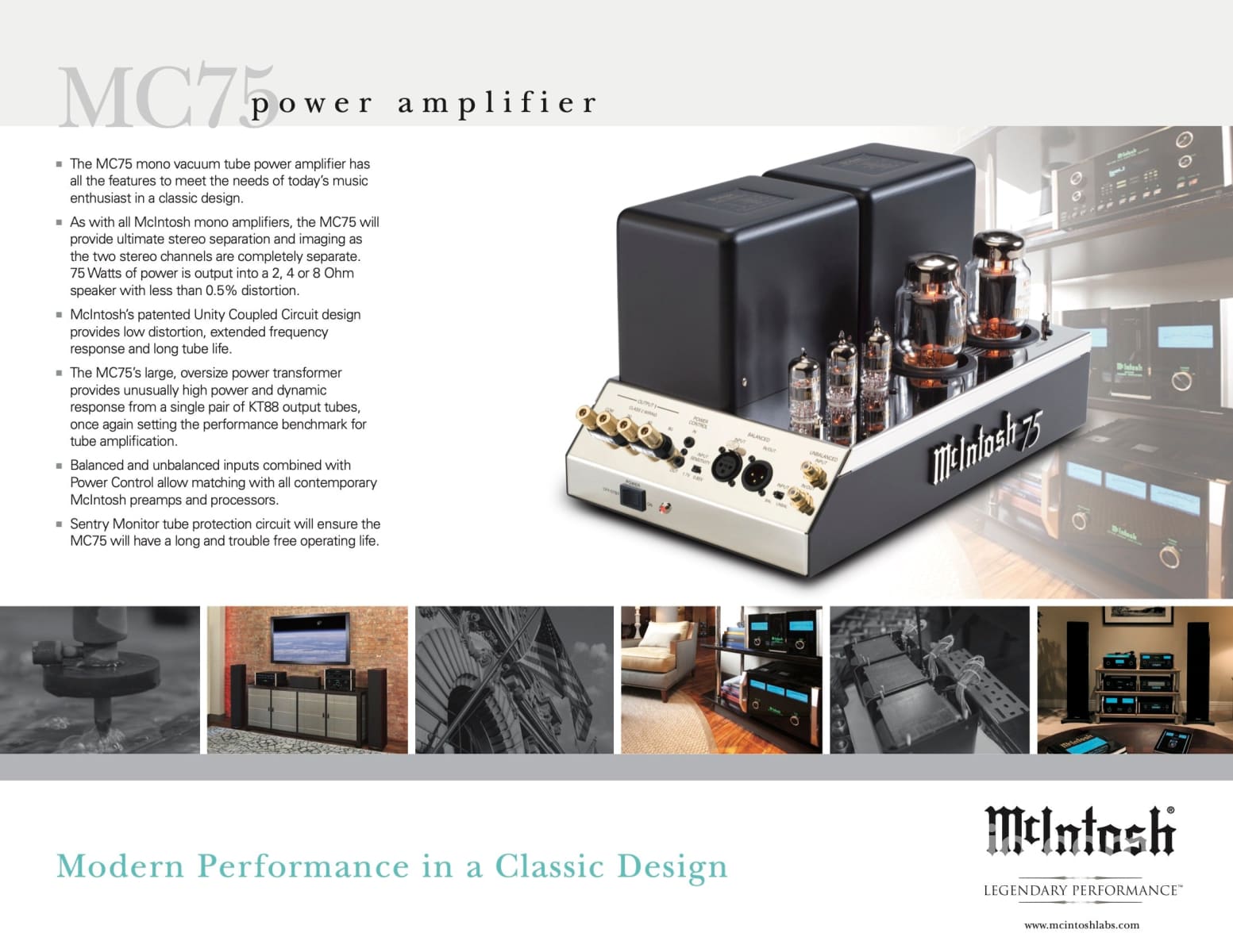 Mcintosh Mc75 Modern Tube Monoblock Amplifiers - Limited 2015 Reissue Amplifier