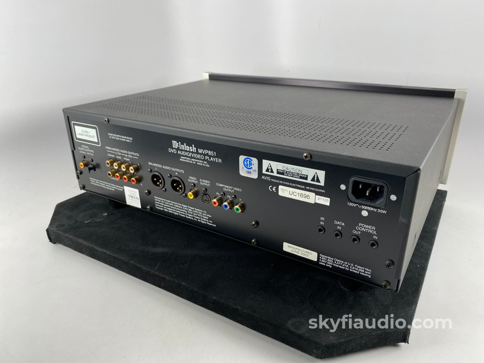 Mcintosh Mvp851 Audio/Video Upsampling Cd Player 24-Bit Burr Brown Audio Dacs + Digital