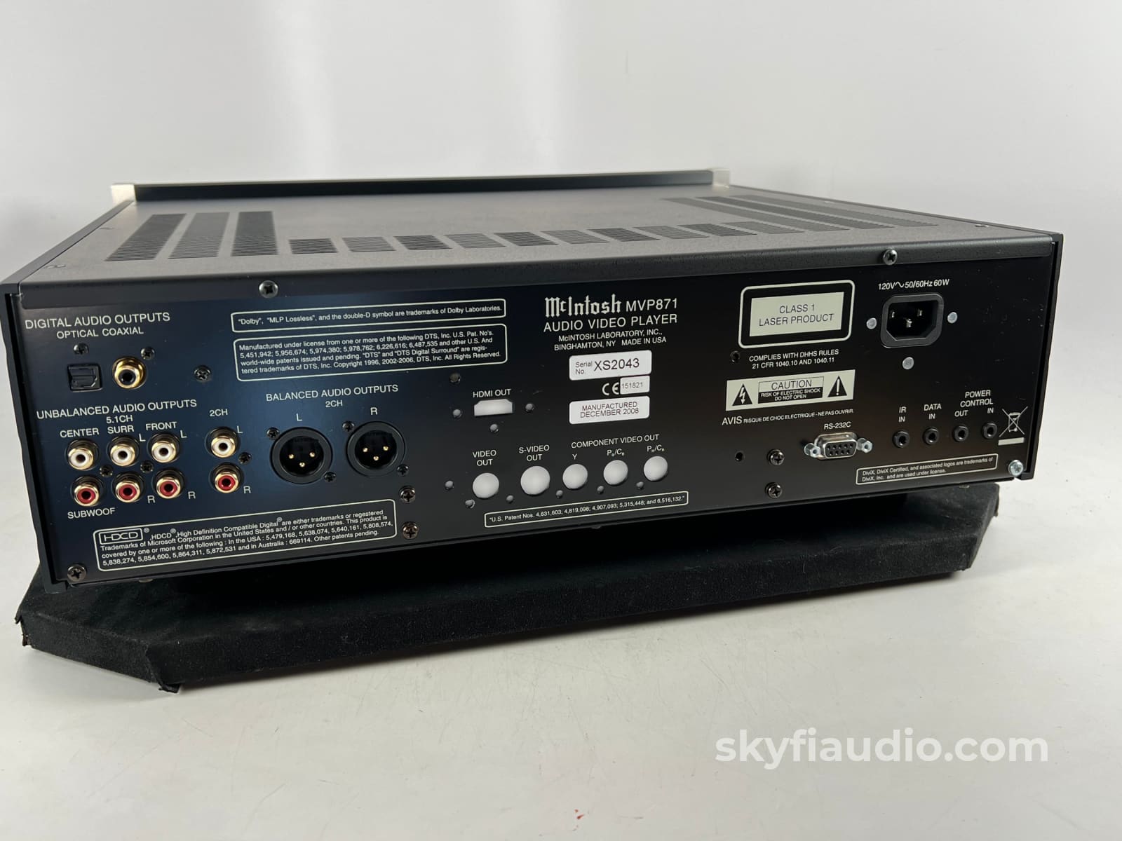 Mcintosh Mvp871 Cd Player - New Laser And Modified For Redbook Cds + Digital