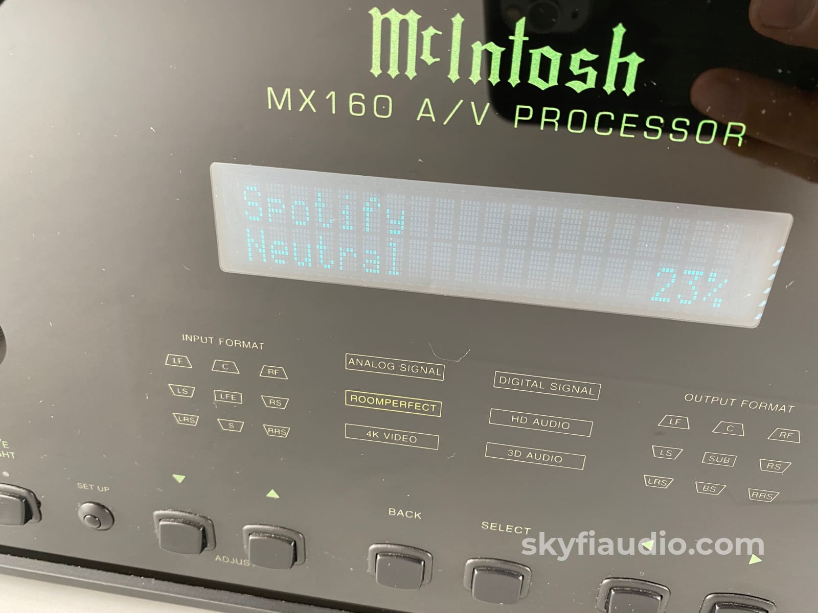 Mcintosh Mx160 Home Theater Processor 4K Ultra Hd Upscaling Dolby Atmos Dts:x Auro-3D Preamplifier