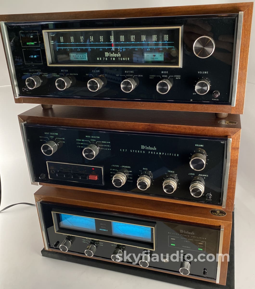 Mcintosh Vintage Curated Stereo System - Mc2125 Amp C27 Pre And Mr78 Tuner Amplifier