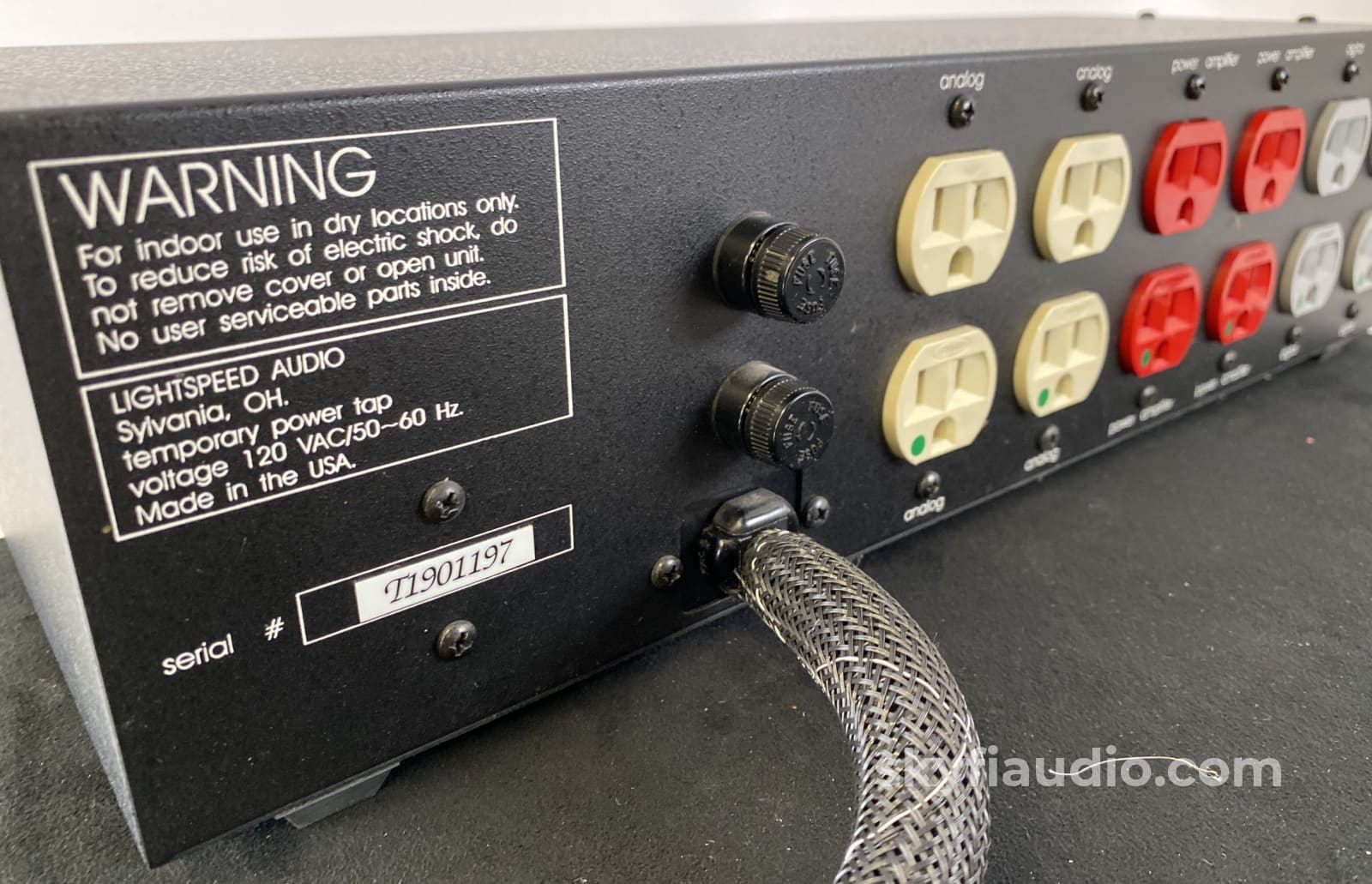 Michael Chang Lightspeed Cls Ht 1000 Mkii Powerline Filter With Long Cable Power Conditioner