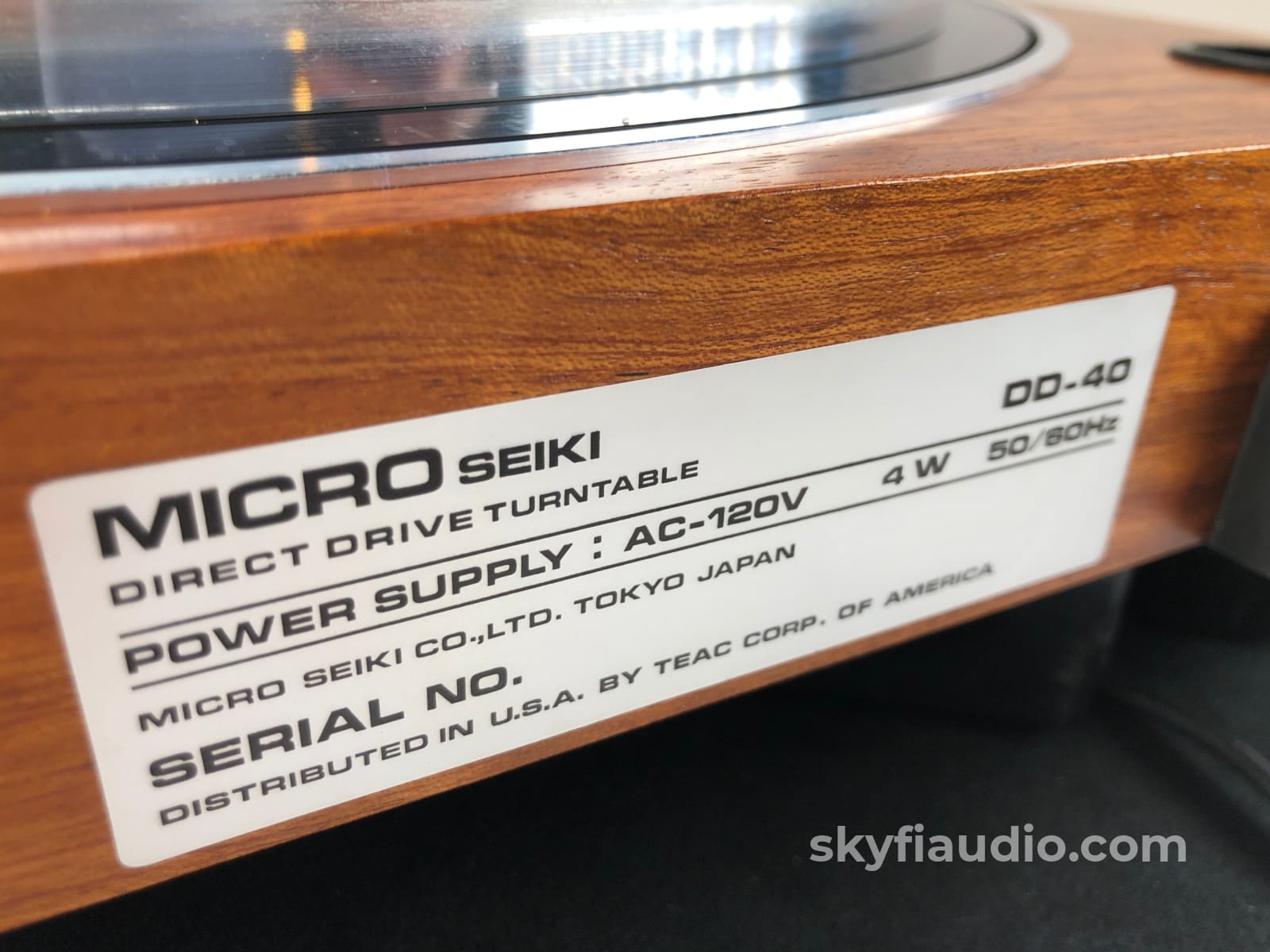 Micro Seiki Dd-40 Vintage Turntable - Gorgeous Wood Plinth