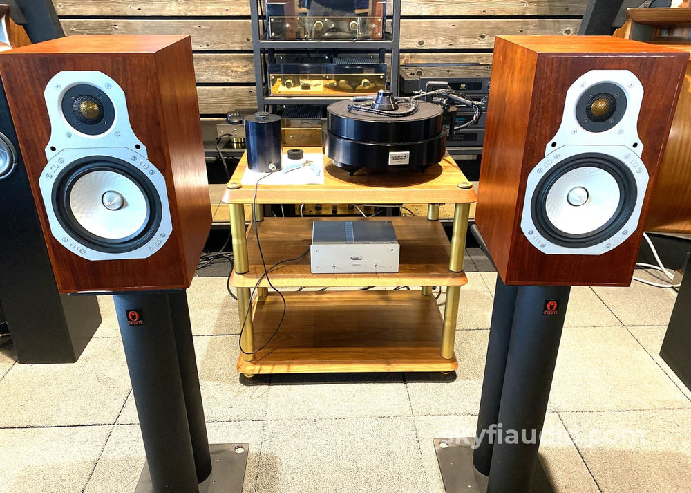 Monitor Audio Gold Reference 10 Bookshelf Speakers Rose Mahogany Fin