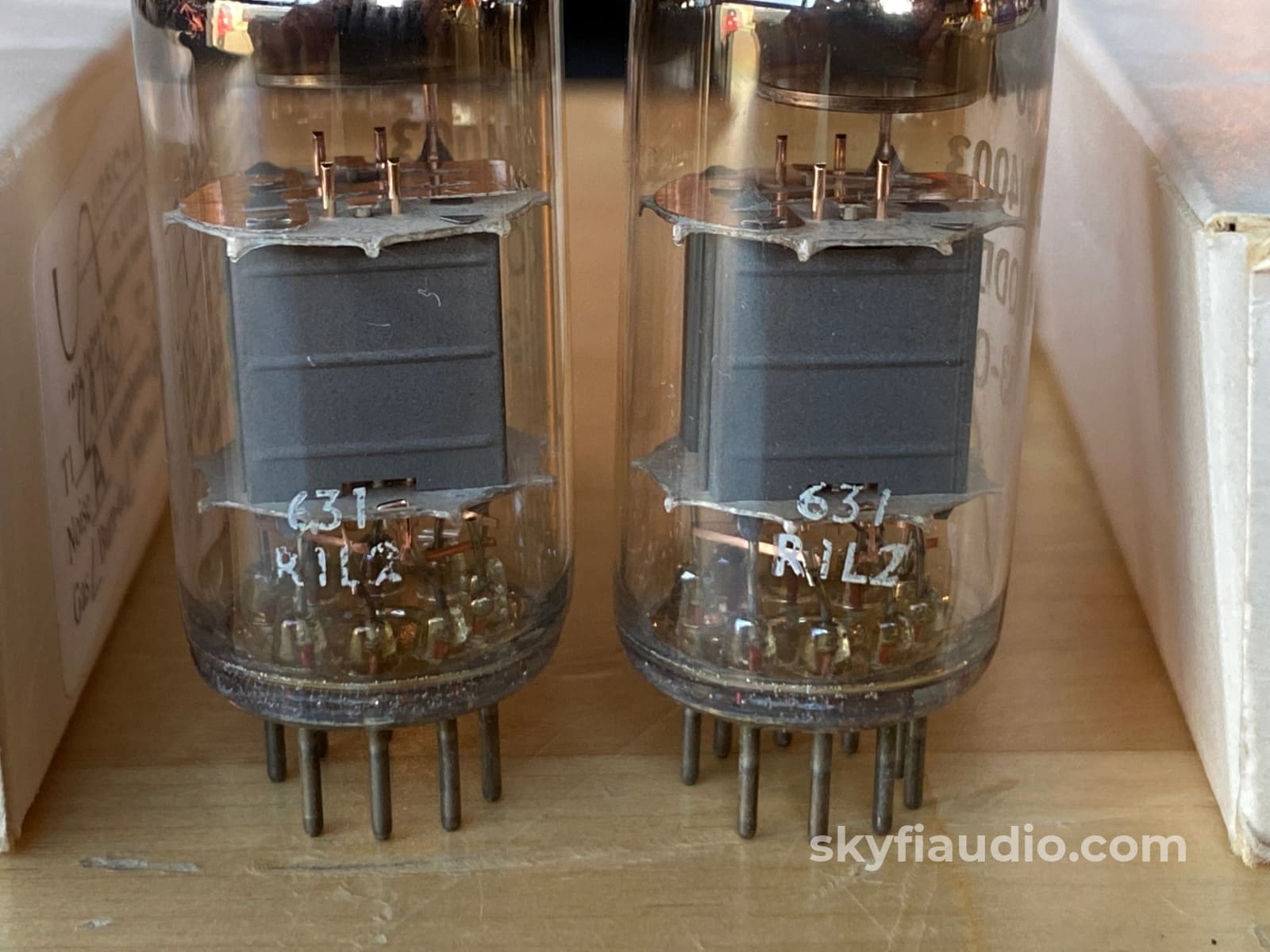 Mullard Cv4003 (Military 12Au7) Box Plate Tubes - Paired And Balanced Mitcham Gt. Britain Accessory