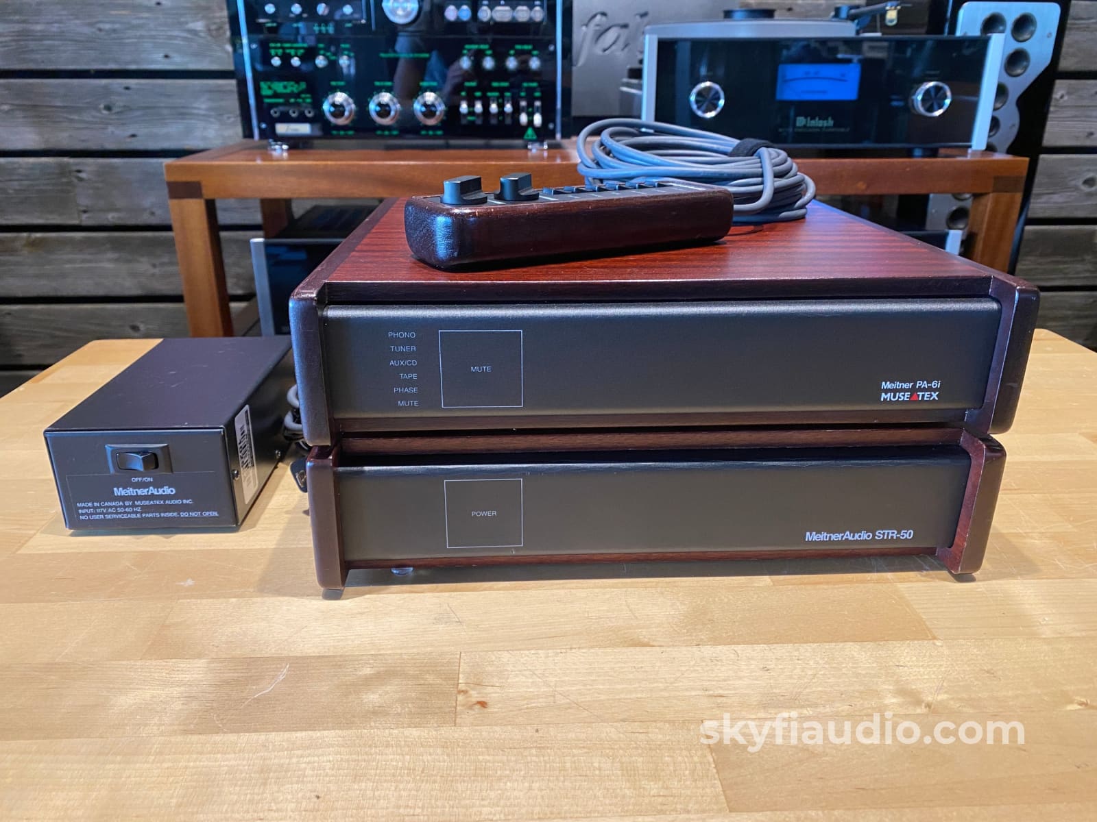 Museatex Meitner Pa6I Preamp + Str-50 Amplifier System With Wired Remote Preamplifier