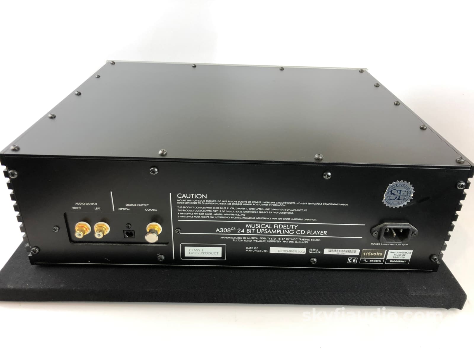Musical Fidelity A308Cr Upsampling 24-Bit Cd Player With Mods By The Upgrade Company + Digital