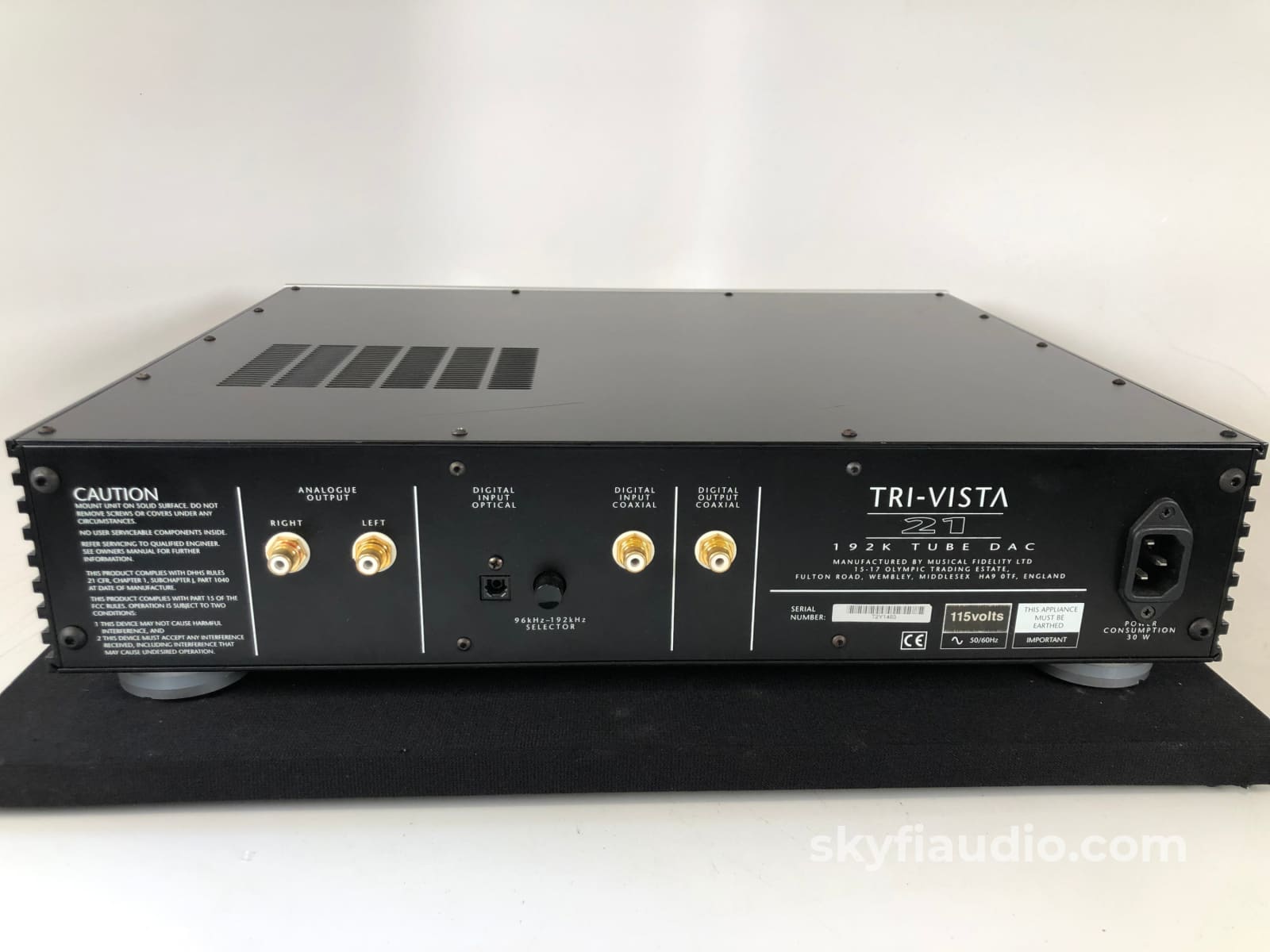 Musical Fidelity Tri-Vista 21 Multistandard 96-192Khz 24-Bit Tubed Dac Cd + Digital