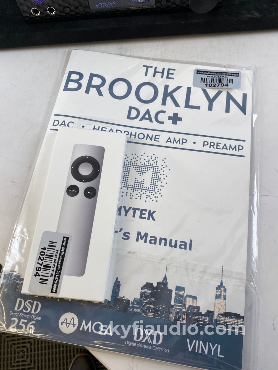 Mytek Brooklyn Dac+ Featuring Mqa/Dsd/Dxd Phono Preamp Headphone Amp Like New And Complete Cd +