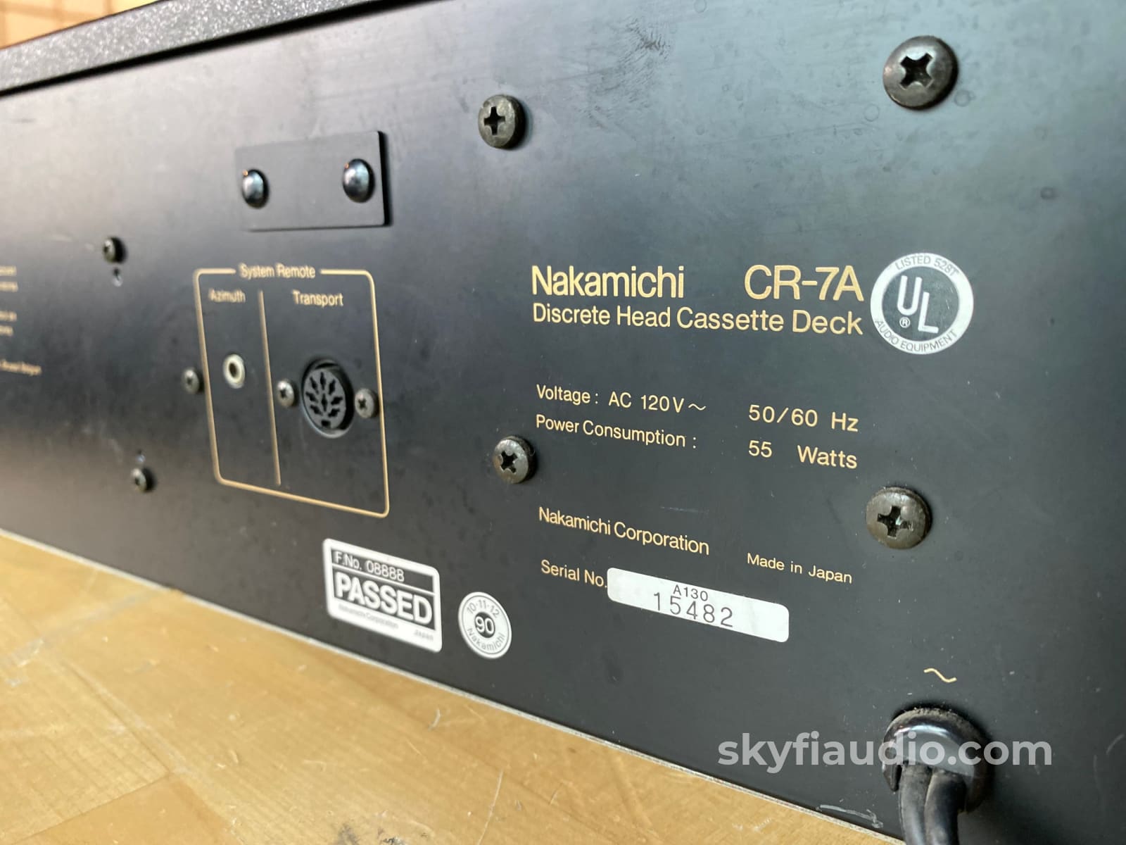 Nakamichi Cr-7A Cassette Deck - Playback Machine Read Description Tape
