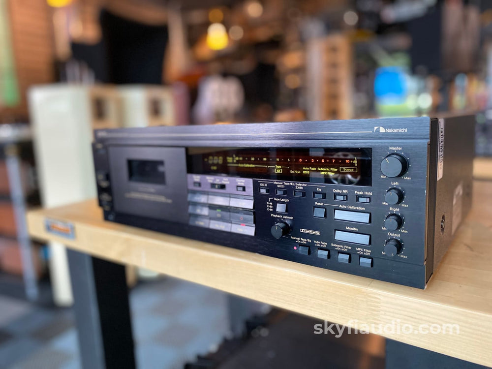 Nakamichi CR7A Cassette Deck Playback Machine Read Description