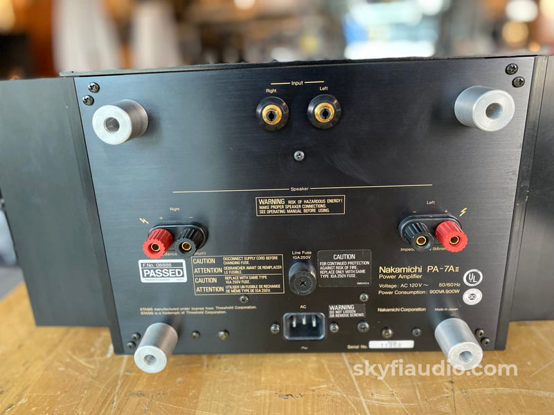 Nakamichi Pa-7Aii Stasis Vintage Power Amplifier 225W X 2