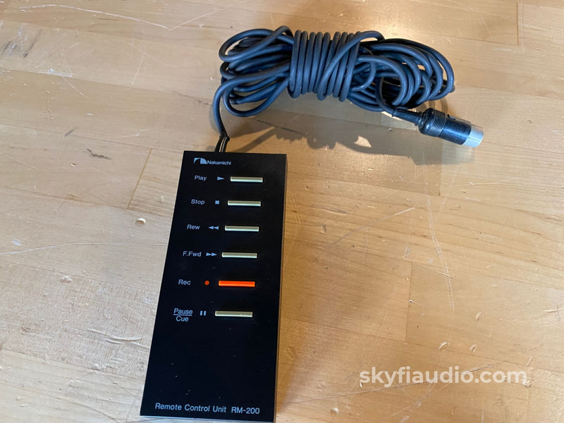 Nakamichi RM-200 Wired Remote Control - Rare - For Dragon, CR-7A, ZX-9 ...
