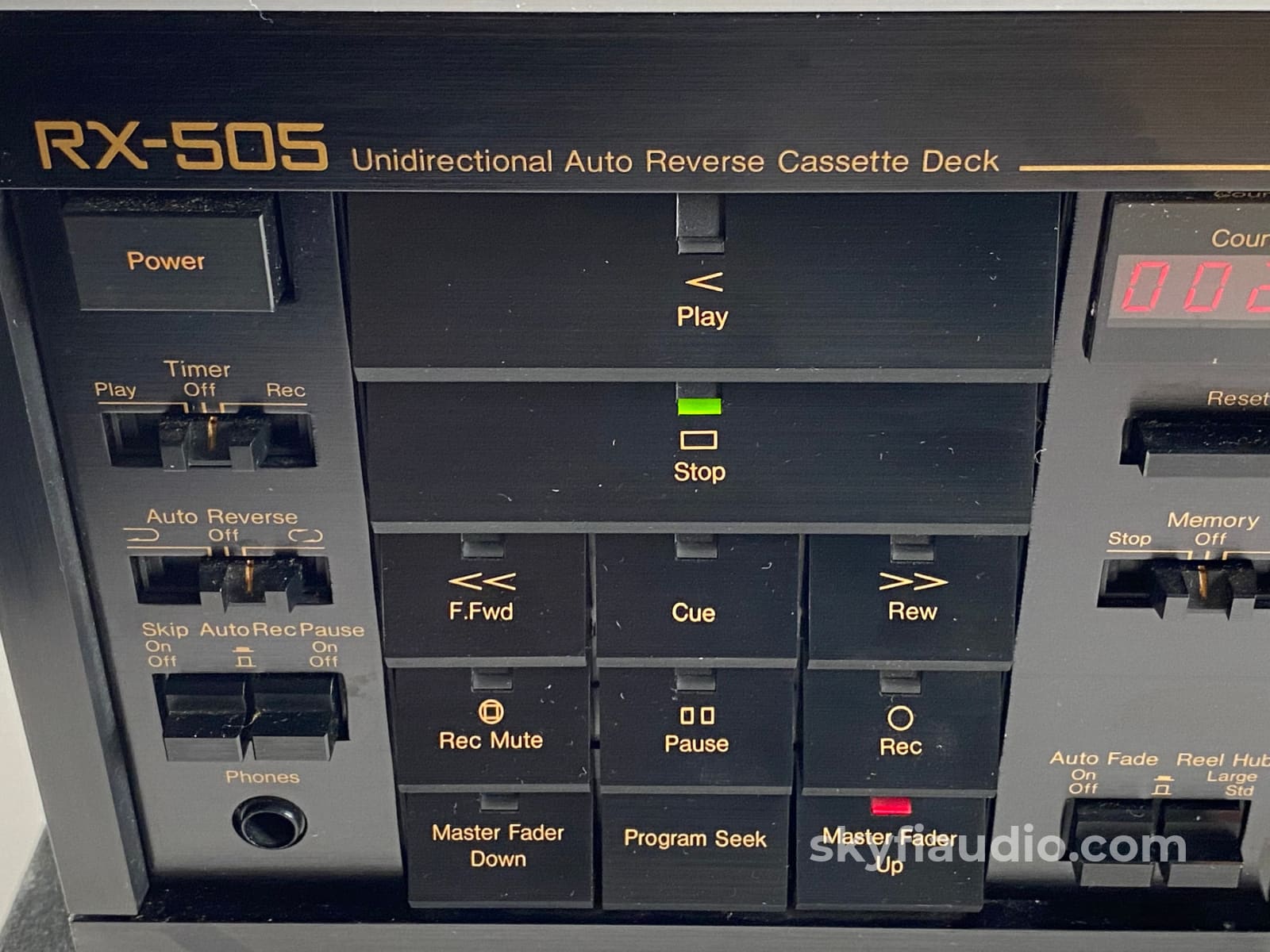 Nakamichi Rx-505 Tape Deck 3 Heads And Featuring Unique Physical Auto Reverse