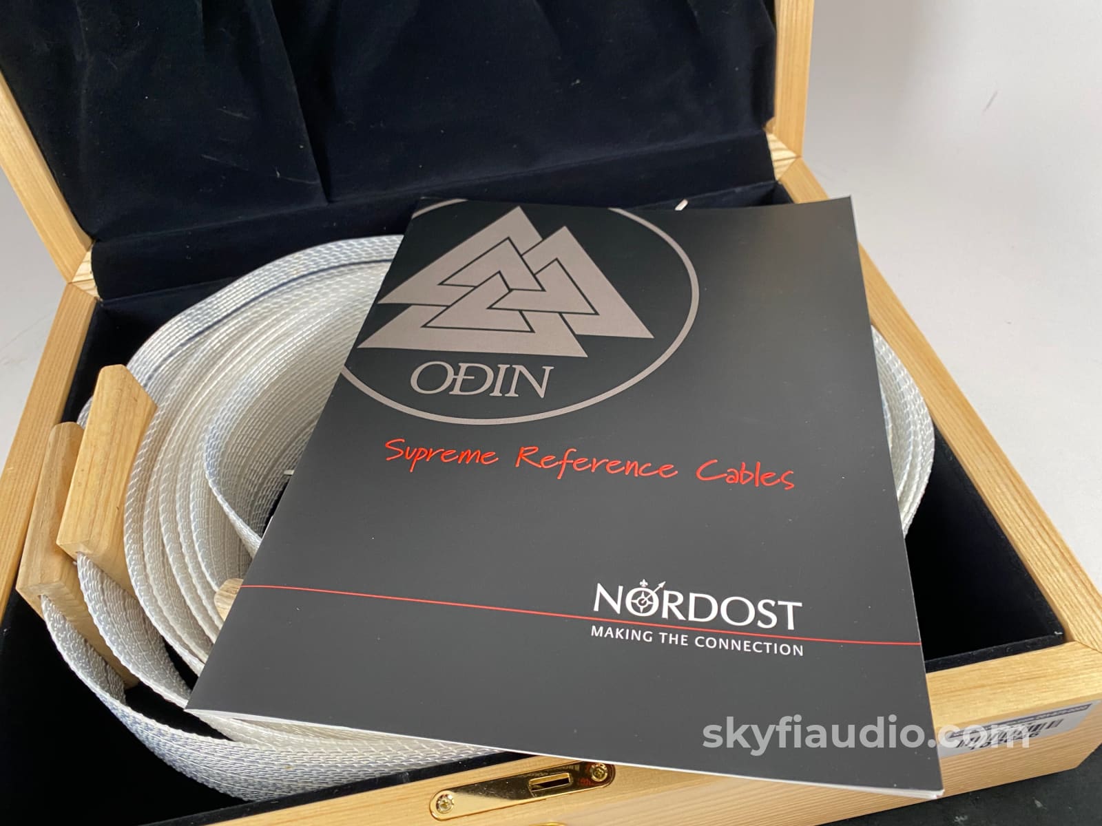 Nordost Odin Supreme Reference Pure Silver Speaker Cables - Like New In Original Wood Case 3.5M
