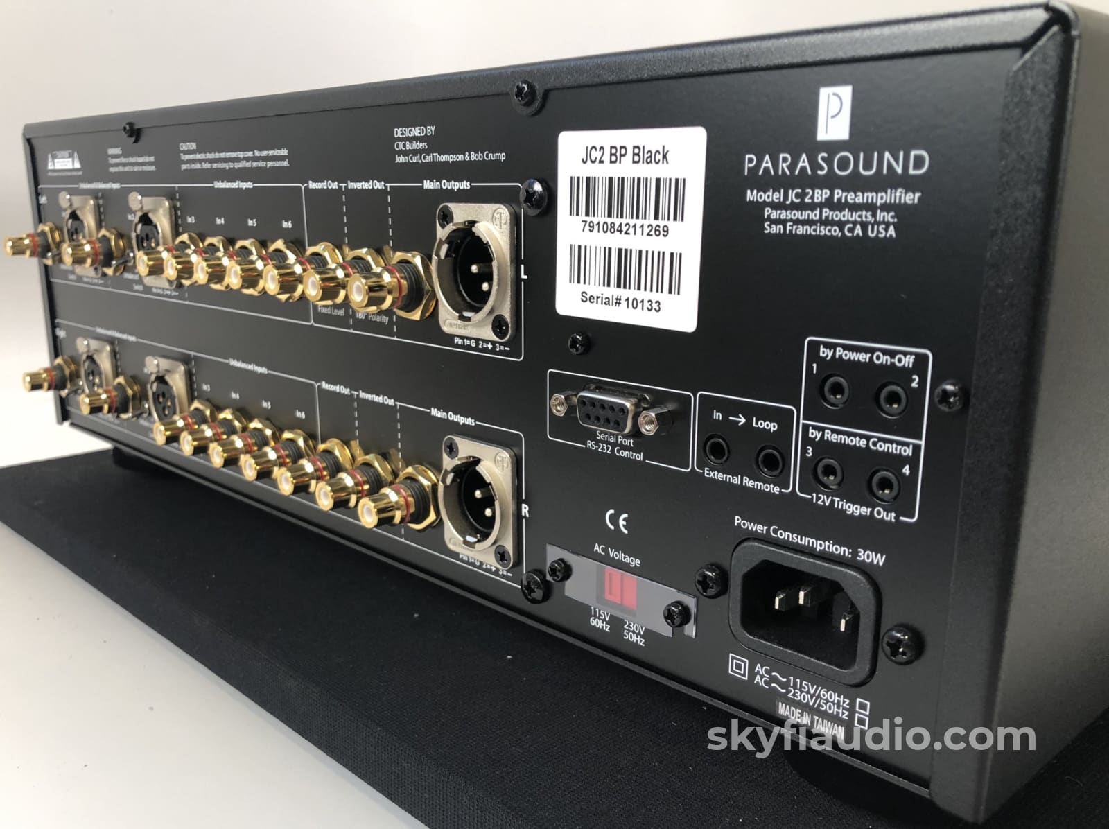 Parasound Halo Jc 2 Bp Preamp - Complete And Almost New (1 Of 2) Preamplifier