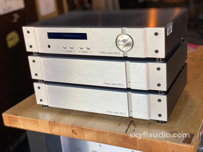 Pass Labs X0.2 Dual Mono Line Stage Preamplifier Three Chassis