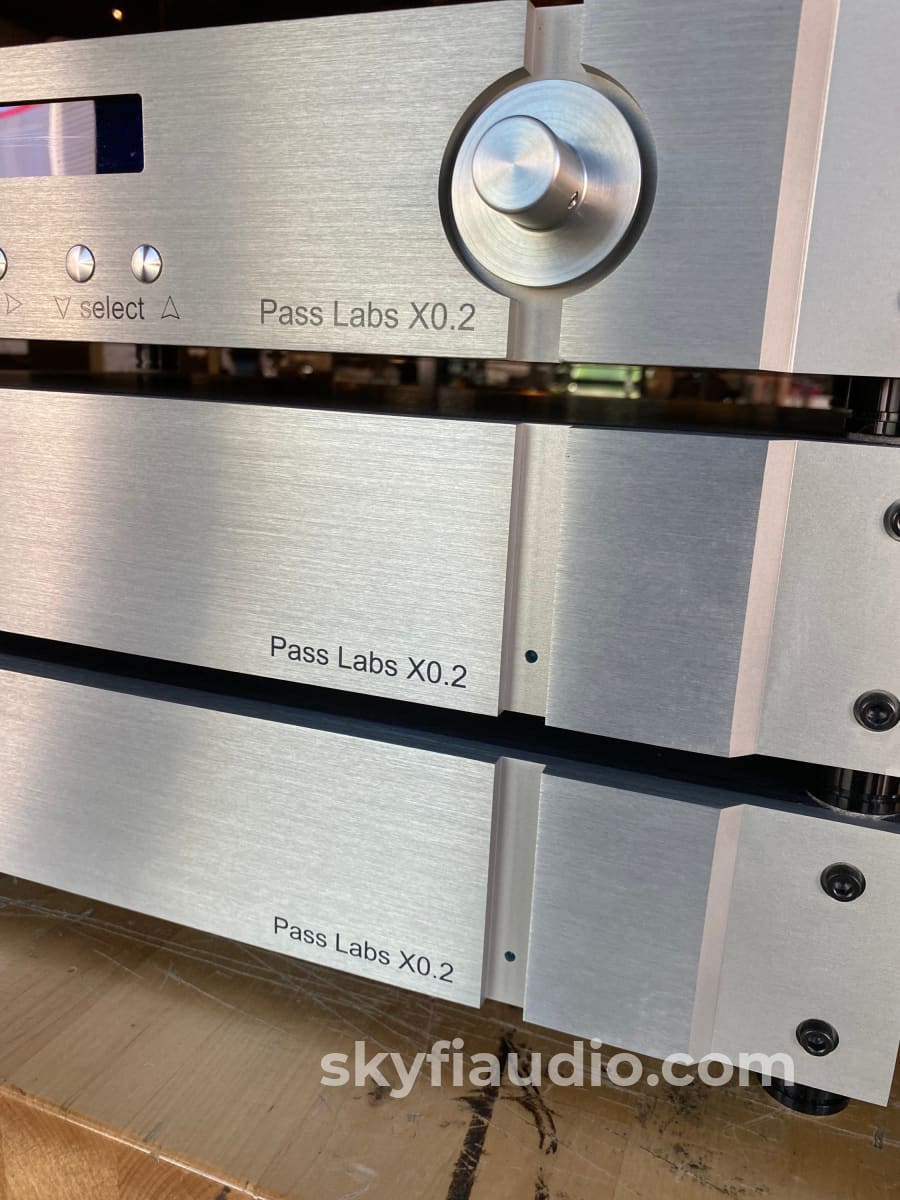 Pass Labs X0.2 Dual Mono Line Stage Preamplifier Three Chassis