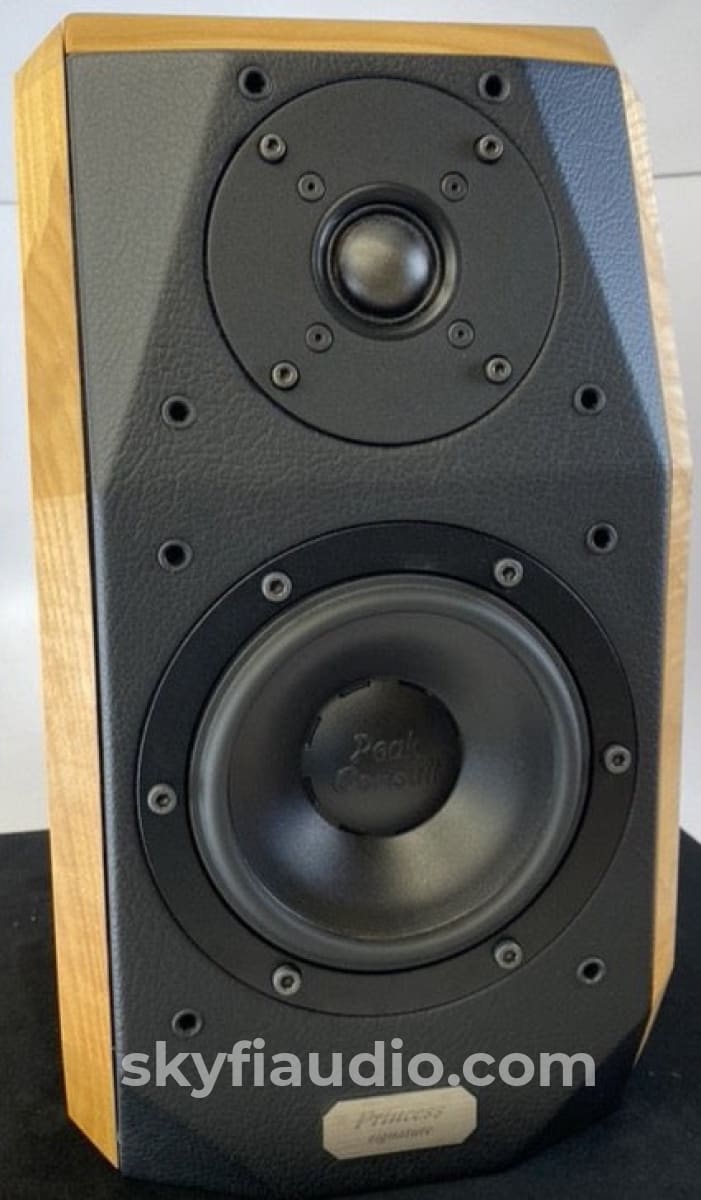 Peak Consult Princess Signature Speakers - In Solid Wood And Leather