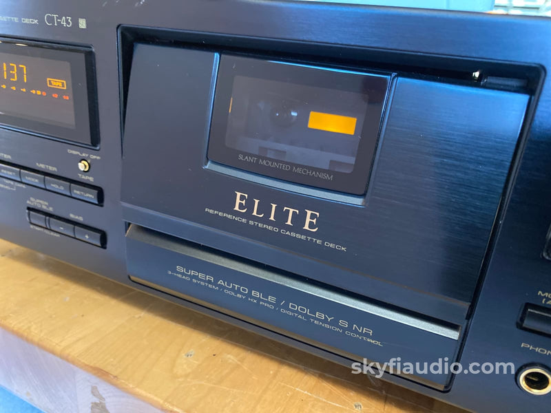 Pioneer Elite Ct-43 Cassete Deck - Super Clean Tape