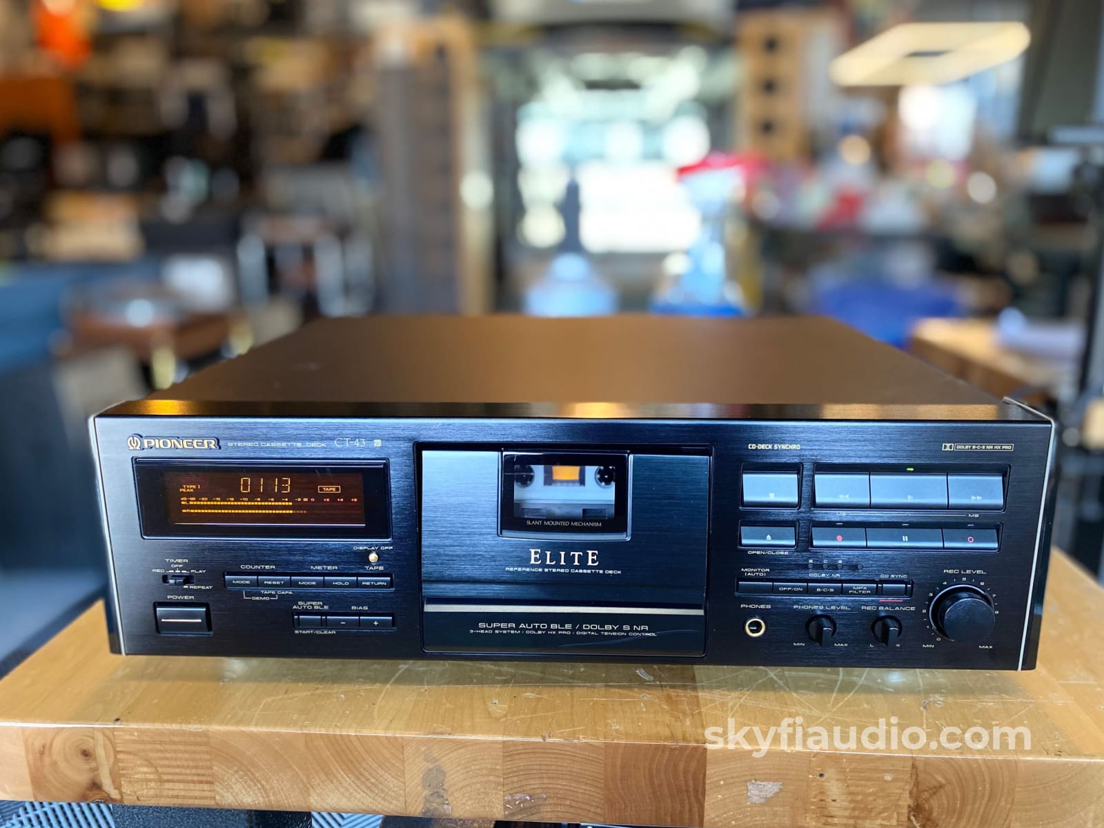 Pioneer Elite Ct-43 Cassette Deck - 3-Heads Super Clean Tape