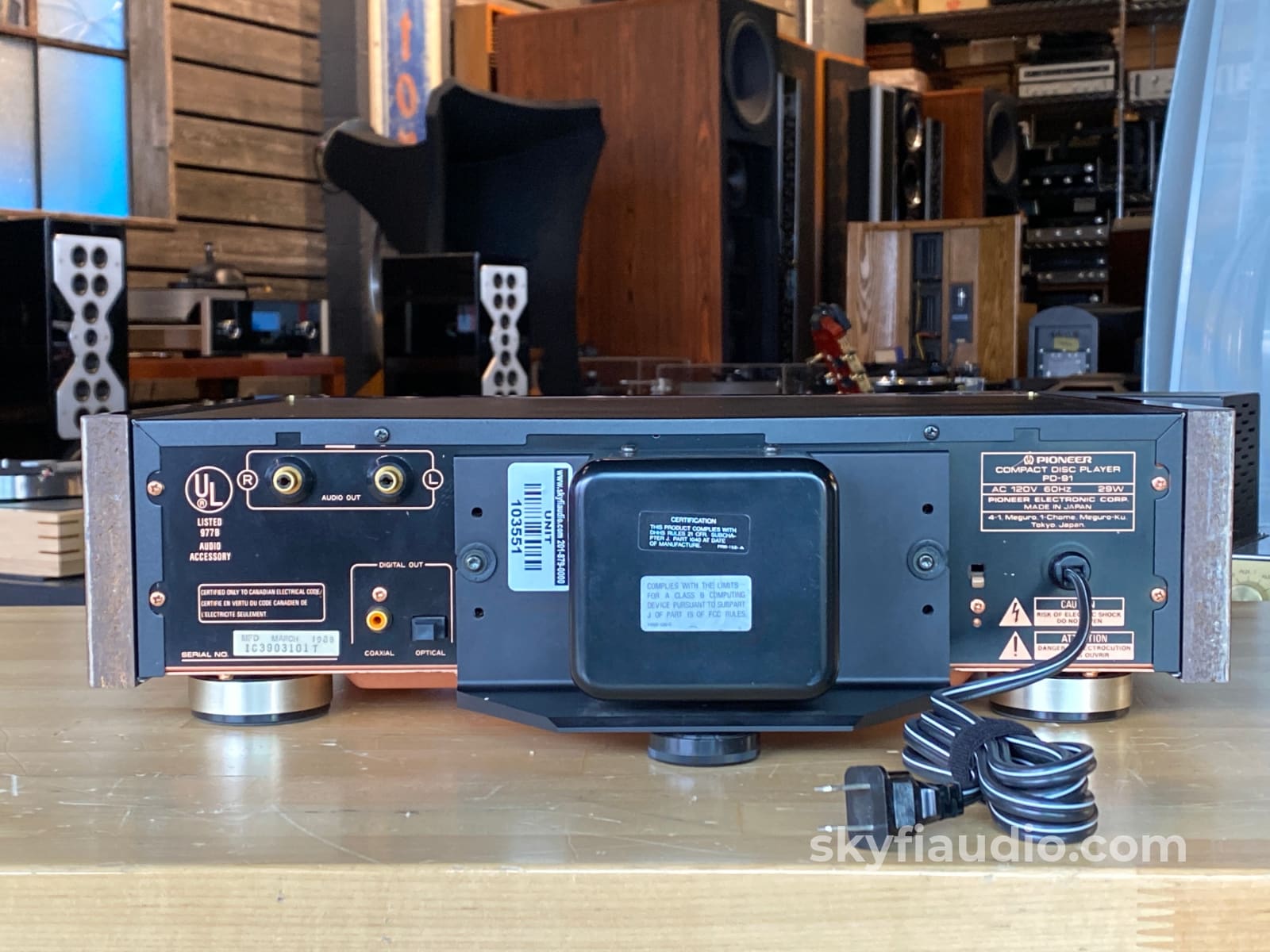 Pioneer Elite Pd-91 Amazing Vintage Cd Player With Remote + Digital