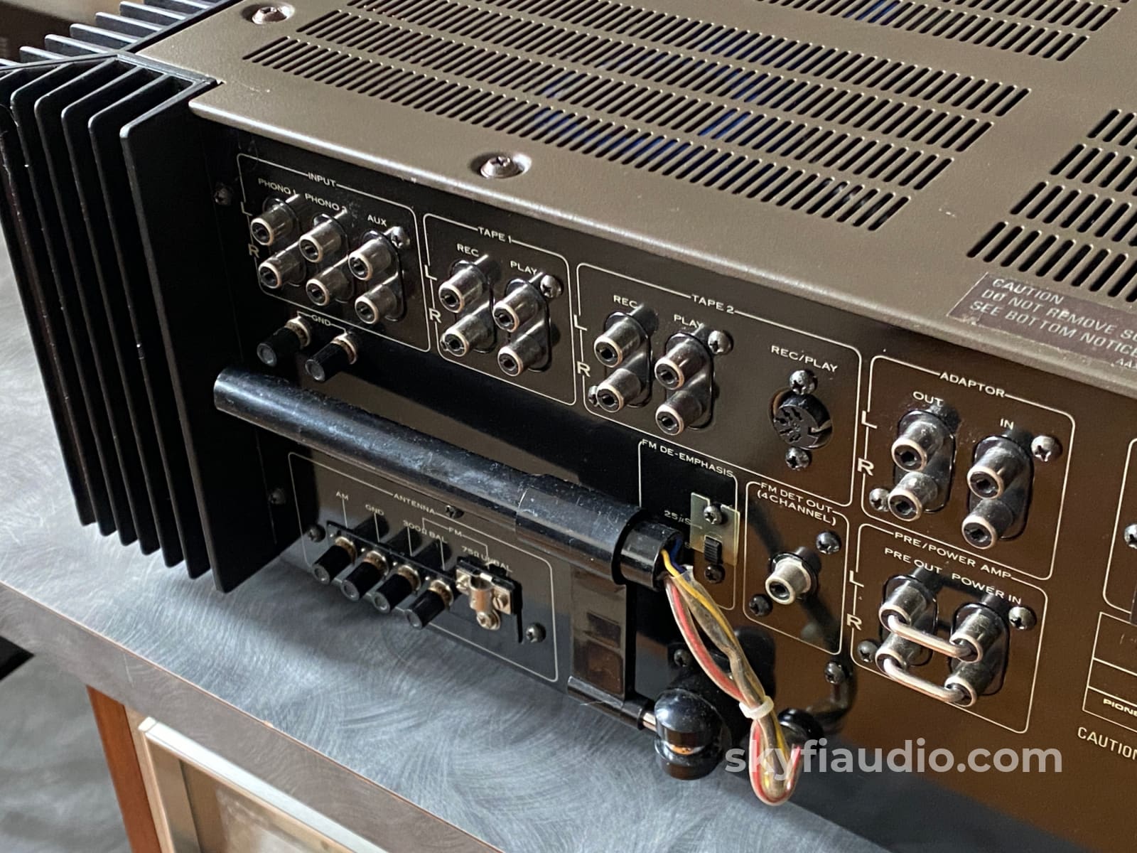 Pioneer Sx-1250 Stereo Receiver - Fully Restored W/ Rustic Walnut Veneer Integrated Amplifier