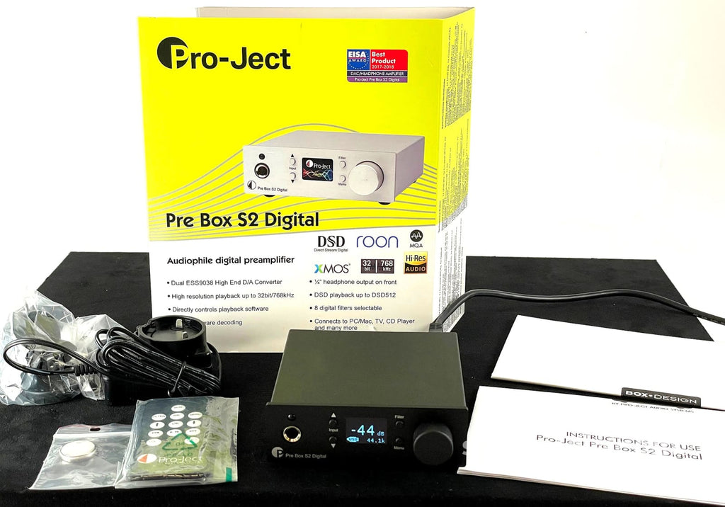 Pro-Ject HEAD BOX S2 DIGITAL Ampli Casque + DAC MQA 32Bits/768kHz & DSD 256