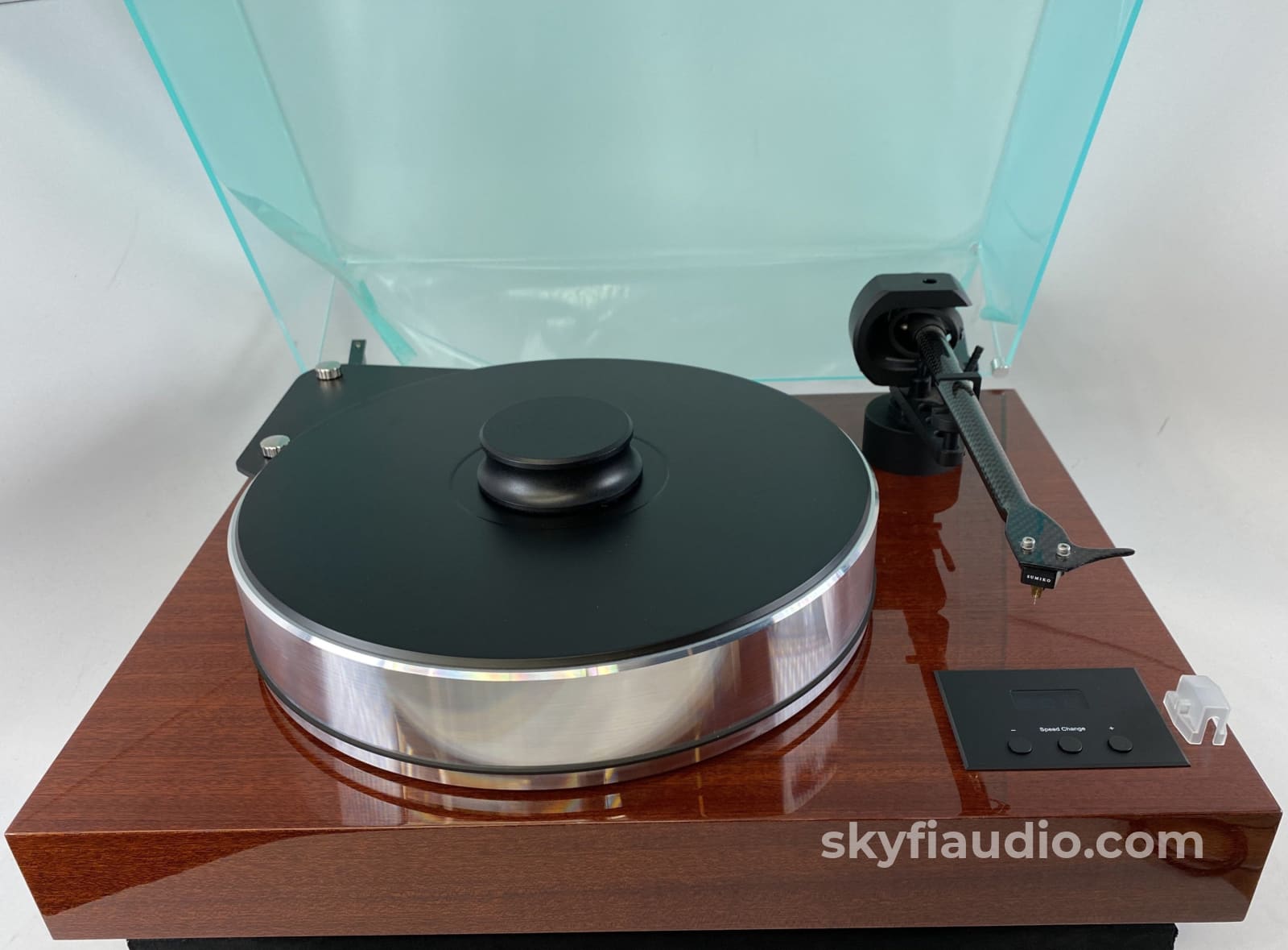Pro-Ject Xtension 10 Turntable With Mahogany Plinth And New Sumiko Cartridge - Demo Unit