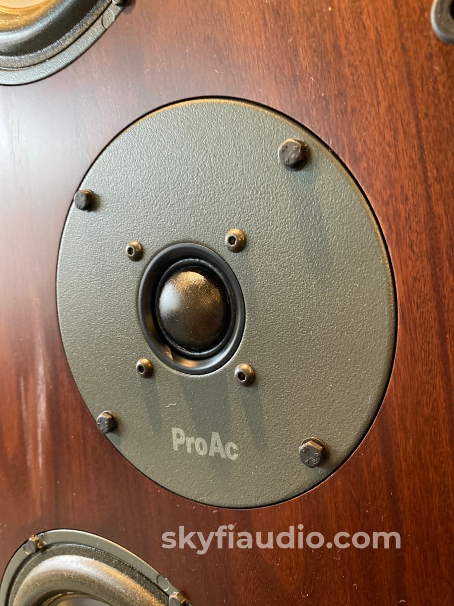 Proac Response 3.5 British Speakers In Gorgeous Mahogany Finish With Original Boxes