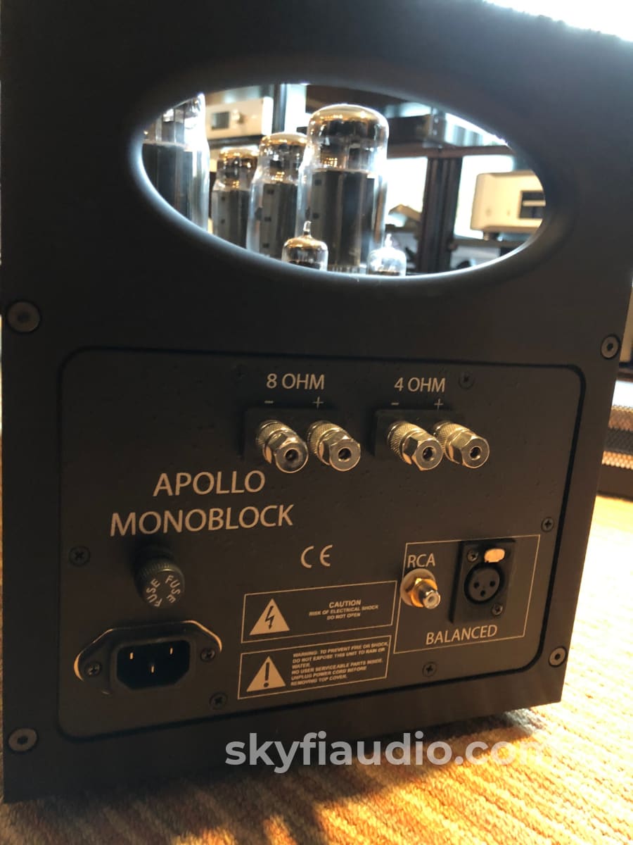 Rogue Audio Apollo Dark Tube Monoblocks With Custom Mapleshade Plinths Amplifier