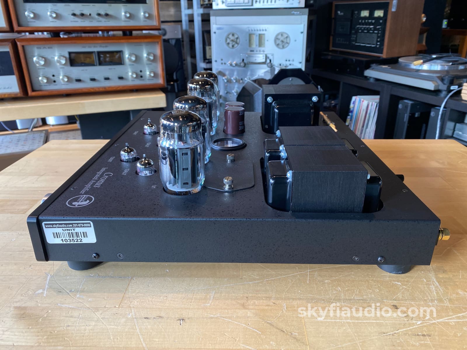 Rogue Audio Cronus Magnum Tube Integrated Amp W/Factory Upgraded Kt120 Top Cover + Phono Amplifier