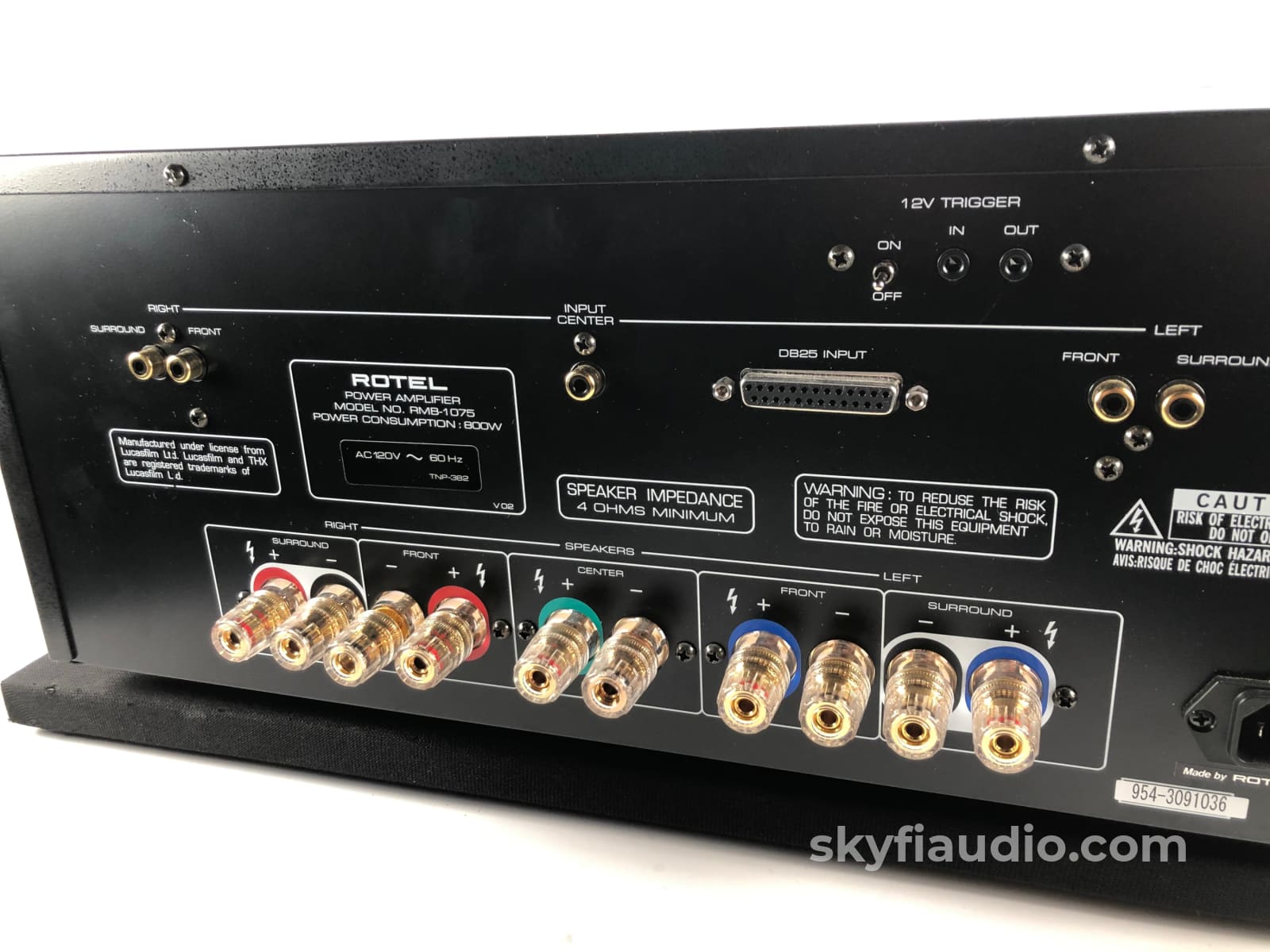 Rotel Rmb-1075 High Current Five Channel Home Theater Amplifier