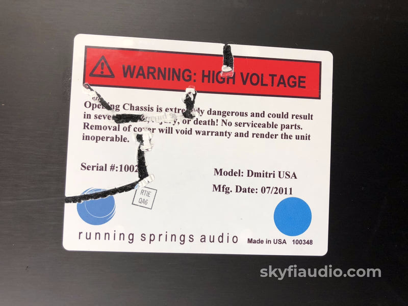 Running Springs Audio Dmitri AC Power Conditioner SkyFi Audio