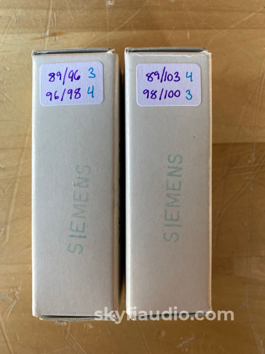 Siemens CCa *SM* (6922) Germany - Gold Pin Box Plate Tubes - Matched P