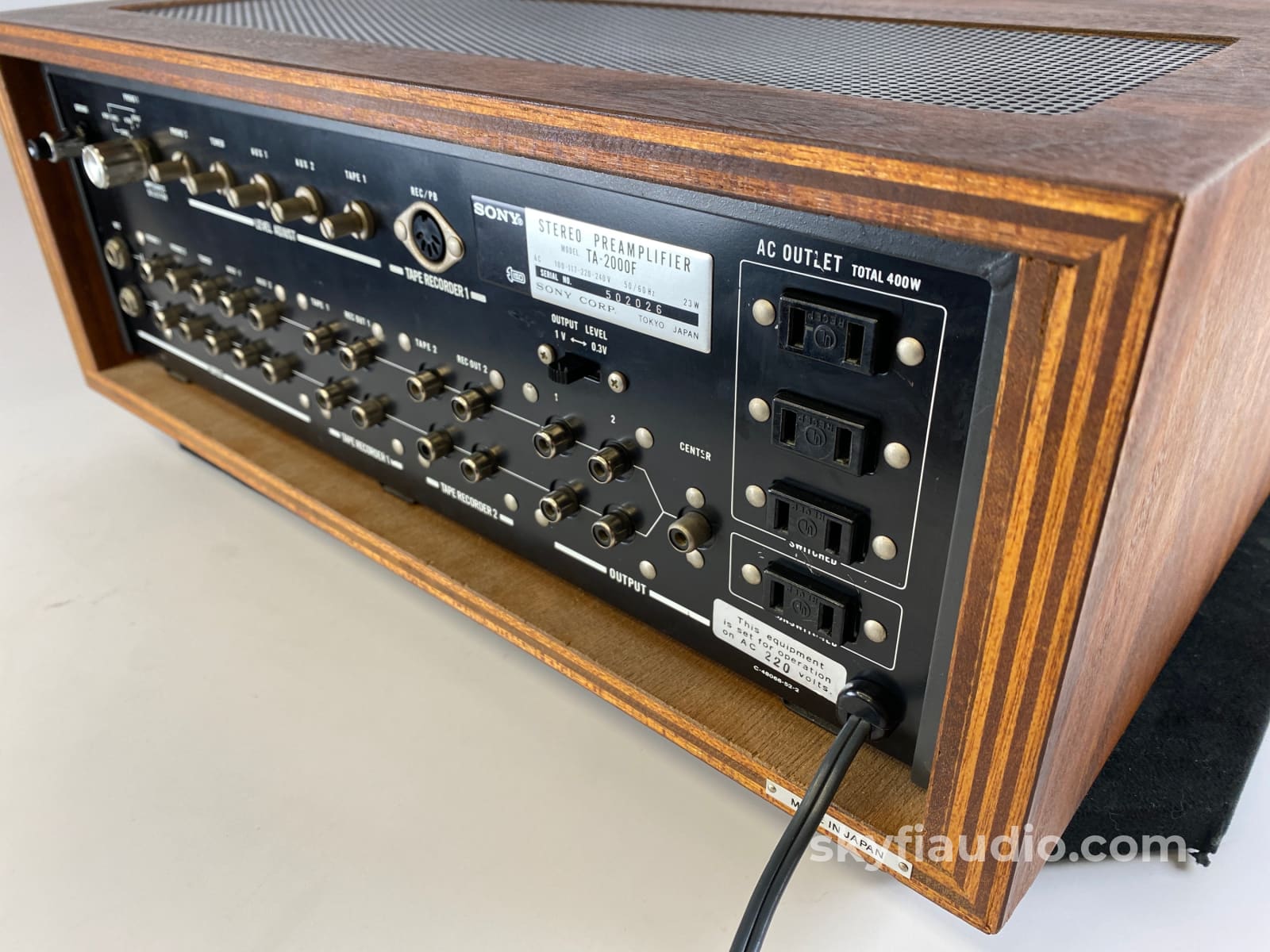 Sony TA-2000F Preamplifier - Rare Japanese Market Example