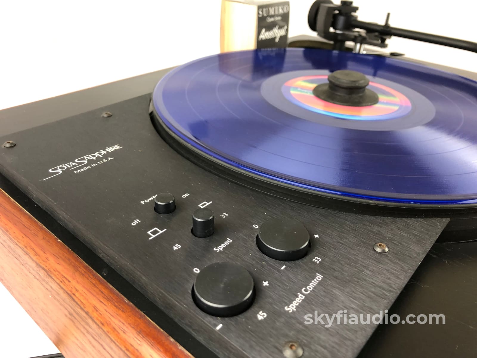 Sota Sapphire Turntable with Vacuum Platter and New Sumiko Amethyst Ca
