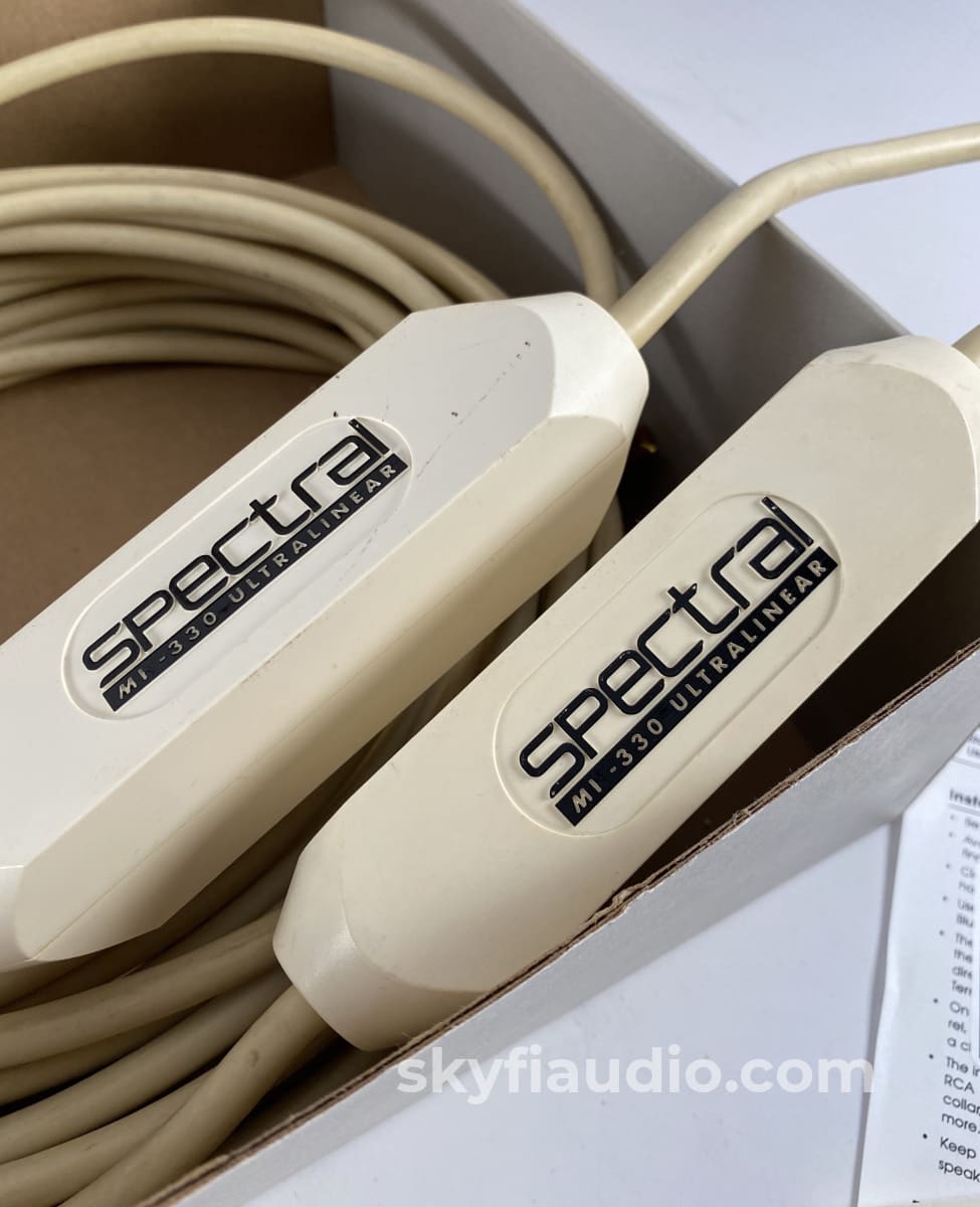 Spectral Mi-330 Ultralinear Rca Interface Cables W/Mit Terminator Technology - 25 Feet Long!