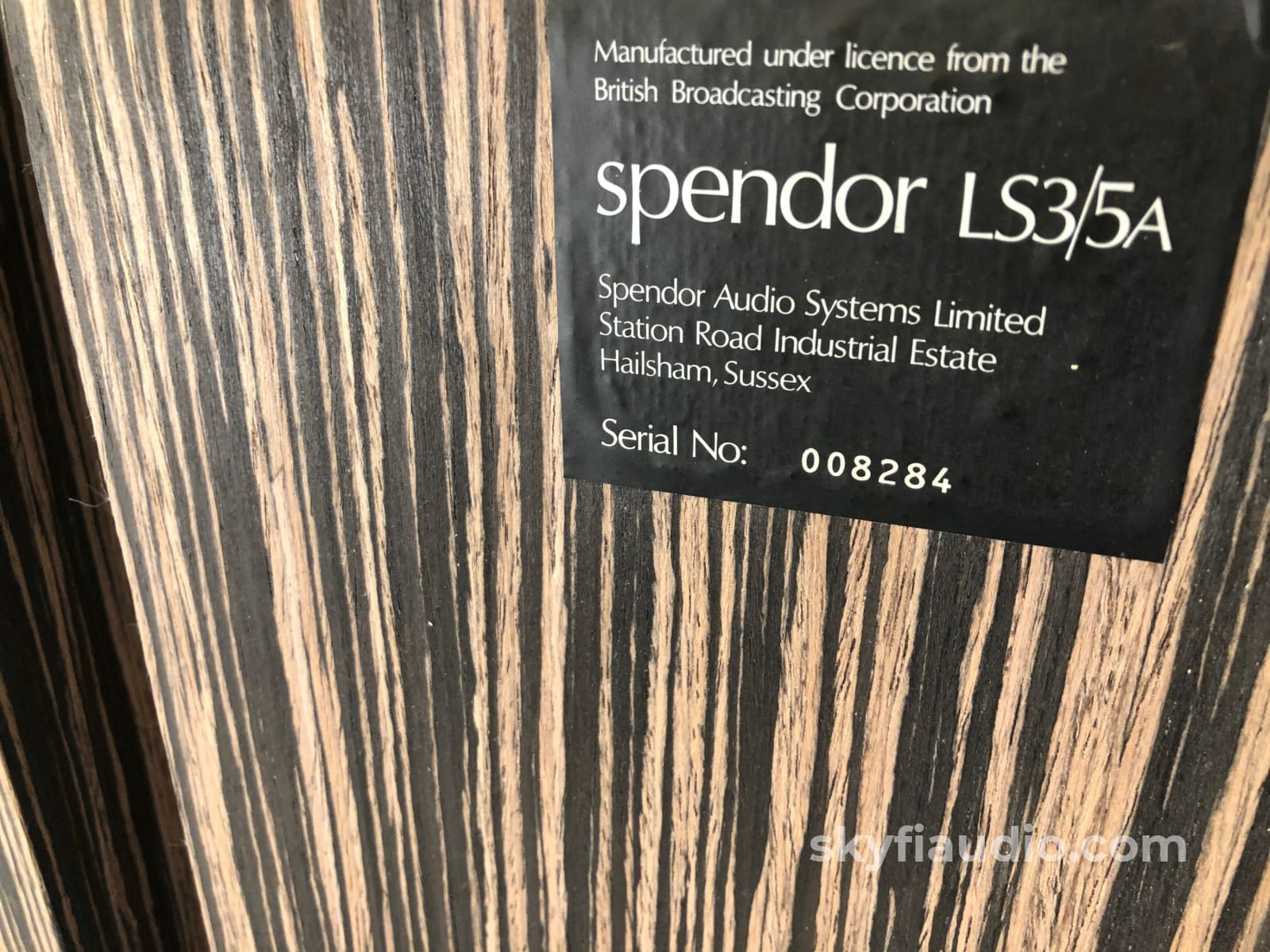 Spendor Ls3/5A Studio Monitor Loudspeaker - In Custom Ebony Cabinets Speakers