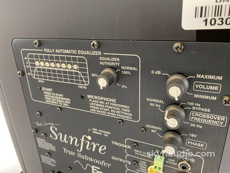 Sunfire True Subwoofer EQ Sub w/Calibration Mic Featuring Dual 12" D